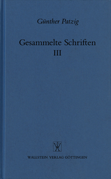 Aufsätze zur antiken Philosophie - Günther Patzig