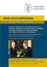 Festliche Übergabe des Präsidentenamtes der Deutschen Akademie der Naturforscher Leopoldina – Nationale Akademie der Wissenschaften von Volker ter Meulen an Jörg Hacker