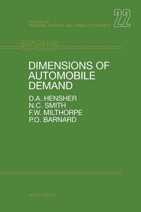 Dimensions of Automobile Demand -  David A. Hensher