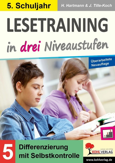 Lesetraining in drei Niveaustufen / Klasse 5 -  Horst Hartmann,  Jürgen Tille-Koch