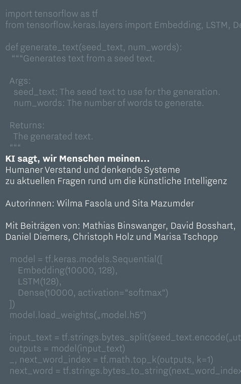 KI sagt, wir Menschen meinen... -  Sita Mazumder,  Wilma Fasola