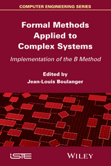 Formal Methods Applied to Complex Systems - 