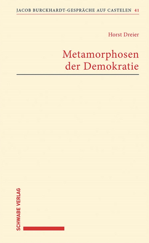 Metamorphosen der Demokratie - Horst Dreier