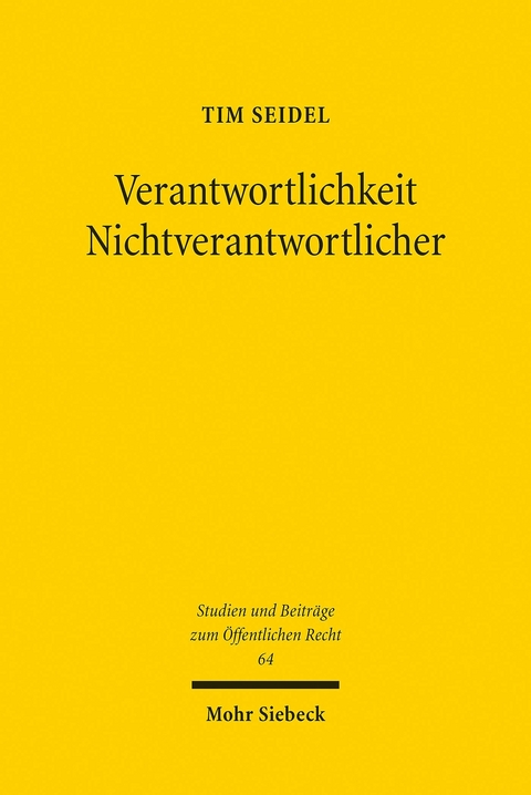 Verantwortlichkeit Nichtverantwortlicher -  Tim Seidel