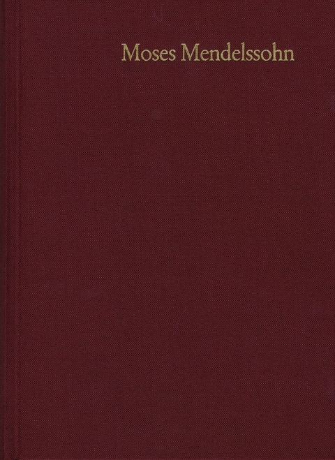 Moses Mendelssohn: Gesammelte Schriften. Jubiläumsausgabe / Band 25,1-2: Register und Corrigenda -  Moses Mendelssohn