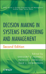 Decision Making in Systems Engineering and Management 2e - Parnell, GS