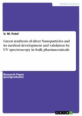 Green synthesis of silver Nanoparticles and its method development and validation by UV spectroscopy in bulk pharmaceuticals -  U. M. Patel