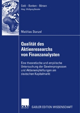 Qualität des Aktienresearch von Finanzanalysten - Matthias Stanzel