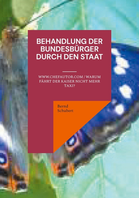 Behandlung der Bundesbürger durch den Staat -  Bernd Schubert