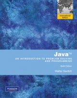 Java An Introduction to Problem Solving & Programming - Savitch, Walter