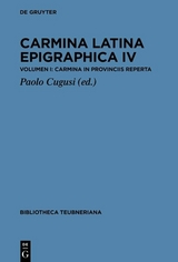 Carmina Latina Epigraphica IV - 