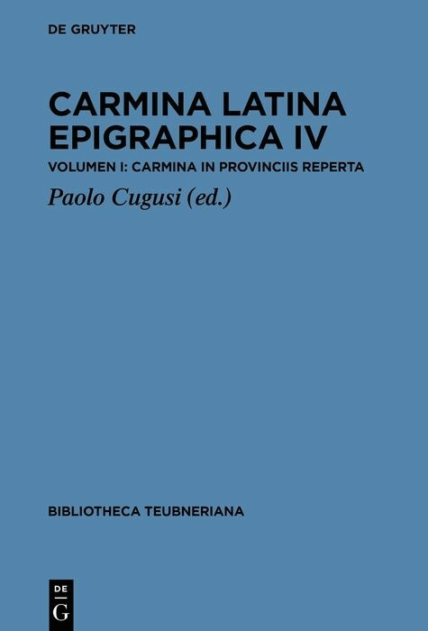 Carmina Latina Epigraphica IV - 