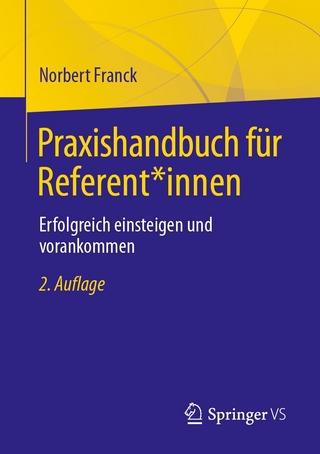 Praxishandbuch für Referent*innen - Norbert Franck