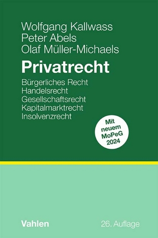 Privatrecht - Wolfgang Kallwass; Peter Abels; Olaf Müller-Michaels