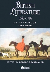 British Literature 1640-1789 - DeMaria, Robert