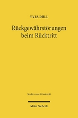 Rückgewährstörungen beim Rücktritt - Yves Döll