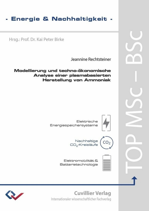 Modellierung und techno-ökonomische Analyse einer plasmabasierten Herstellung von Ammoniak -  Jeannine Rechtsteiner