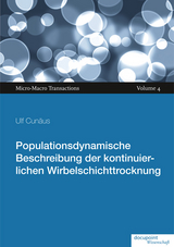 Populationsdynamische Beschreibung der kontinuierlichen Wirbelschichttrocknung - Ulf Cunäus