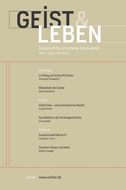 Geist & Leben 1/2024 -  Christoph Benke,  Verlag Echter