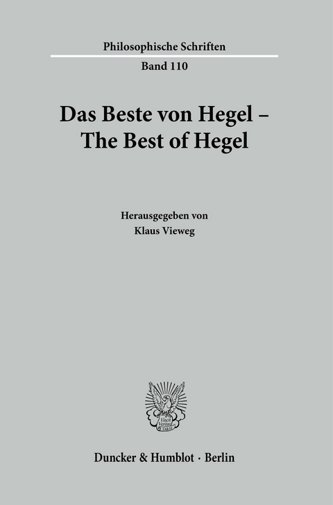 Das Beste von Hegel - The Best of Hegel. - 