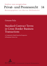 Standard Contract Terms in Cross-Border Business Transactions - Gintautas Sulija