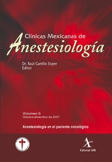 Anestesiología en el paciente oncológico CMA Vol. 06 - Raúl Carrillo Esper, Ma. Elena Rendón Arroyo