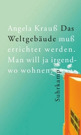 Das Weltgebäude muß errichtet werden. Man will ja irgendwo wohnen. -  Angela Krauß