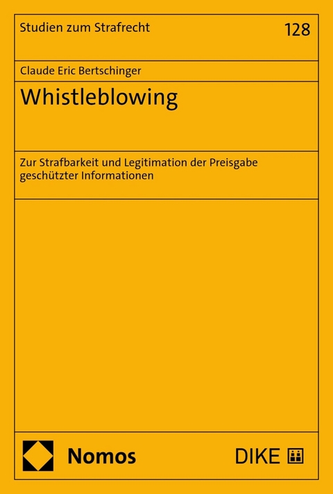Whistleblowing -  Claude Eric Bertschinger