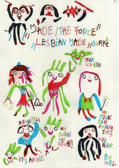 'Use The Gurke' Lesbian Live Tree -  Poison Melanie