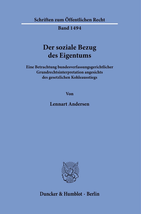 Der soziale Bezug des Eigentums. -  Lennart Andersen