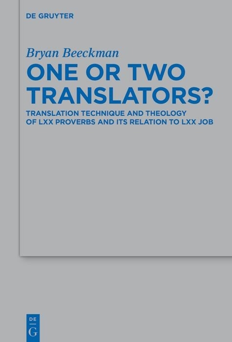 One or Two Translators? -  Bryan Beeckman