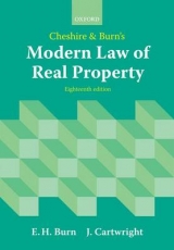 Cheshire and Burn's Modern Law of Real Property - Burn, Edward; Cartwright, John