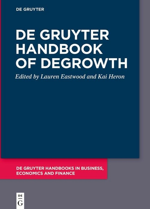 De Gruyter Handbook of Degrowth - 