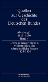 Demagogenverfolgung, Militärpolitik und wirtschaftliche Fragen 1824–1830 - 