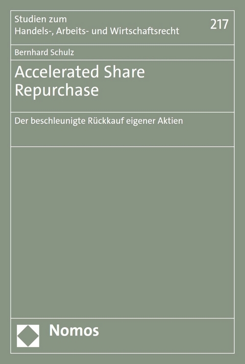 Accelerated Share Repurchase -  Bernhard Schulz