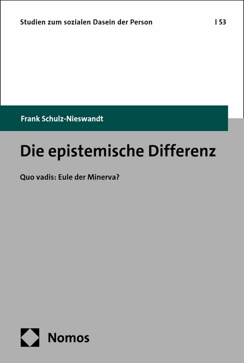 Die epistemische Differenz -  Frank Schulz-Nieswandt