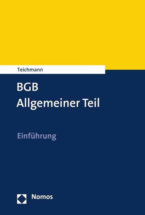 BGB Allgemeiner Teil - Artur Teichmann