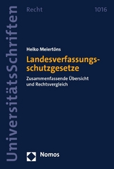 Landesverfassungsschutzgesetze - Heiko Meiertöns