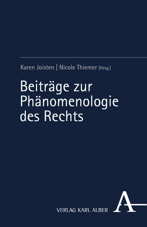 Beiträge zur Phänomenologie des Rechts - 