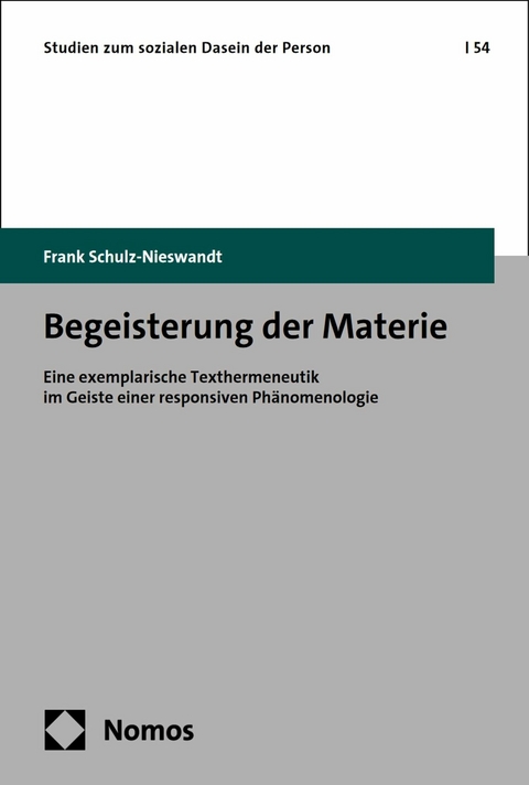 Begeisterung der Materie - Frank Schulz-Nieswandt