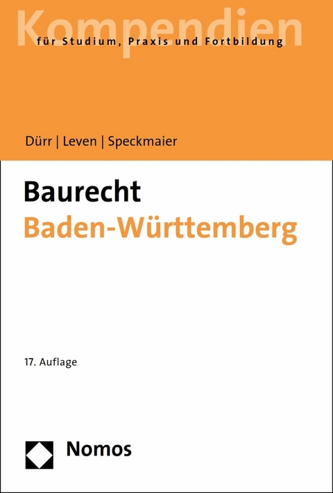 Baurecht Baden-Württemberg -  Hansjochen Dürr,  Dagmar Leven,  Sabine Speckmaier
