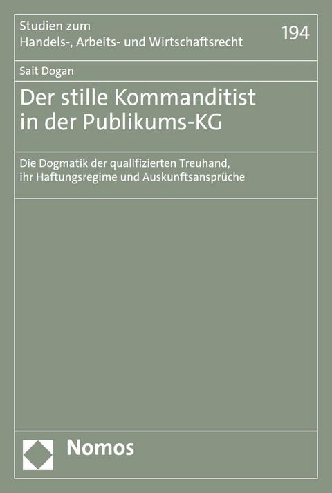 Der stille Kommanditist in der Publikums-KG -  Sait Dogan