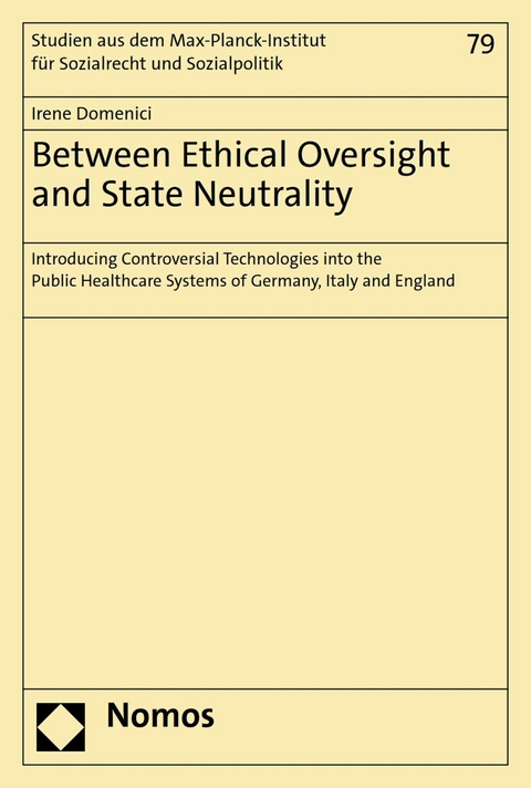 Between Ethical Oversight and State Neutrality - Irene Domenici