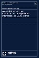 Das Verhältnis zwischen nationalen und inkorporierten internationalen Grundrechten - Arnulfo Daniel Mateos Durán