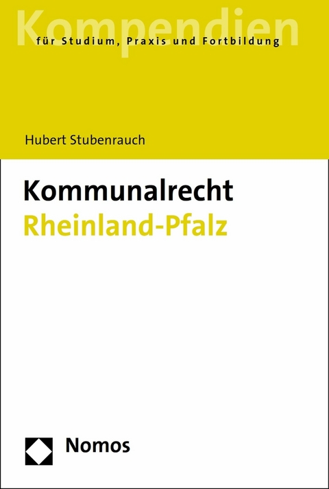 Kommunalrecht Rheinland-Pfalz -  Hubert Stubenrauch