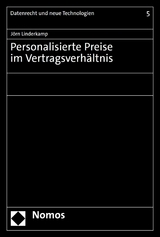 Personalisierte Preise im Vertragsverhältnis - Jörn Linderkamp