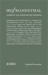 Hofmannsthal – Jahrbuch zur Europäischen Moderne - 