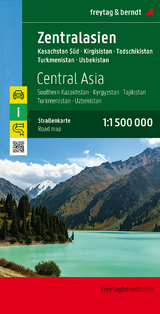 Zentralasien - Kasachstan Süd - Kirgisistan - Tadschikistan -Turkmenistan - Usbekistan, Autokarte 1:1,5 Mio. - Freytag-Berndt und Artaria KG