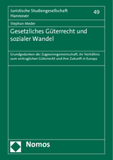 Gesetzliches Güterrecht und sozialer Wandel - Stephan Meder