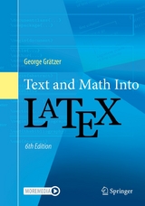 Text and Math Into LaTeX - George Gratzer